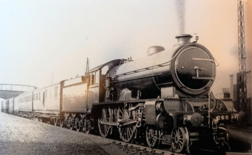 LNER D49/1 No. 265 'Lanarkshire' on an Edinburgh-Carlisle stopping train at Millerhill in April 1928.

