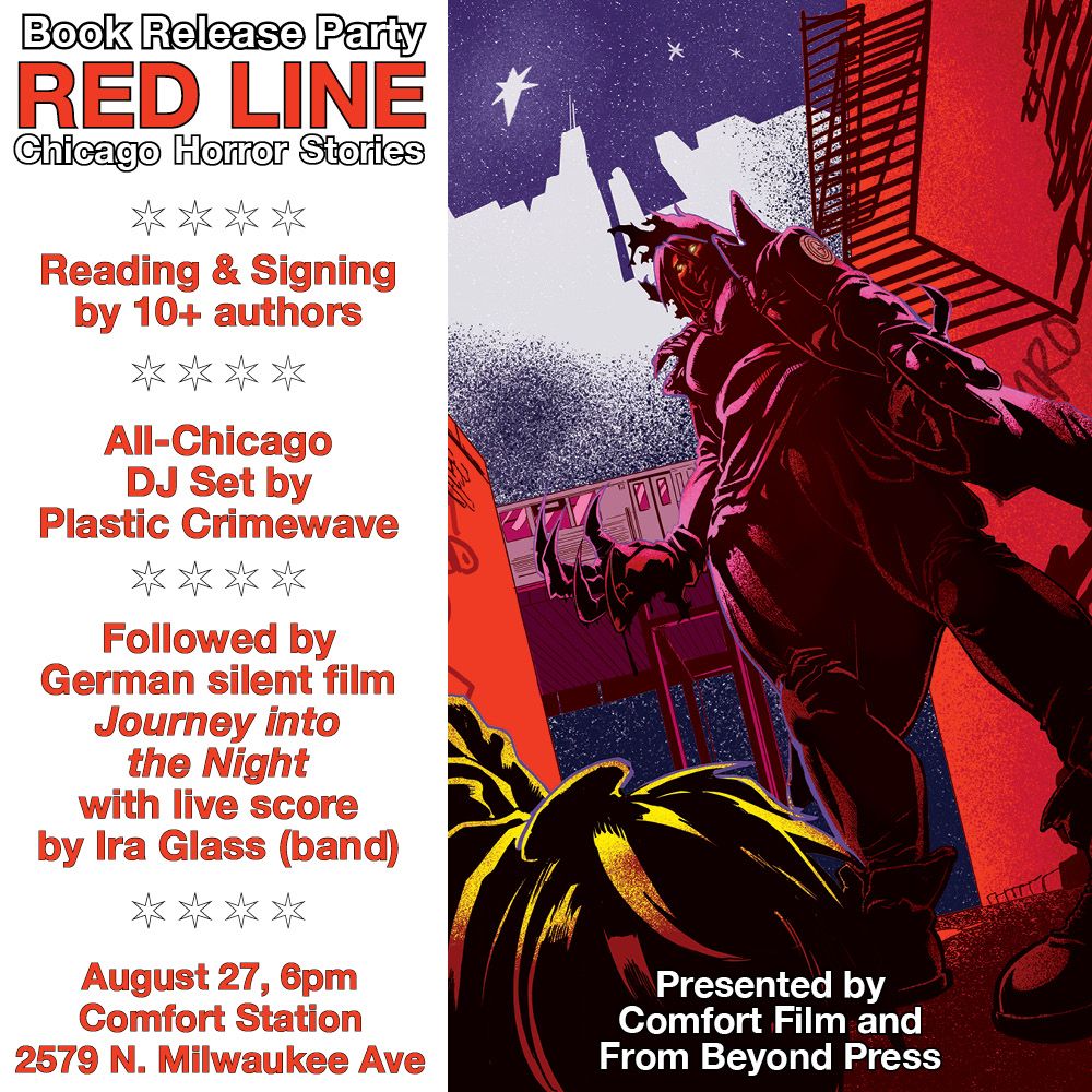 Graphic reproduces text from post, with the addition of "Followed by German silent film Journey into the Night with live score by Ira Glass (Band)."