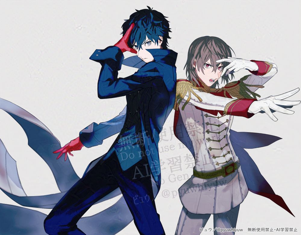 1枚目のイラストの仮面無しの差分です。