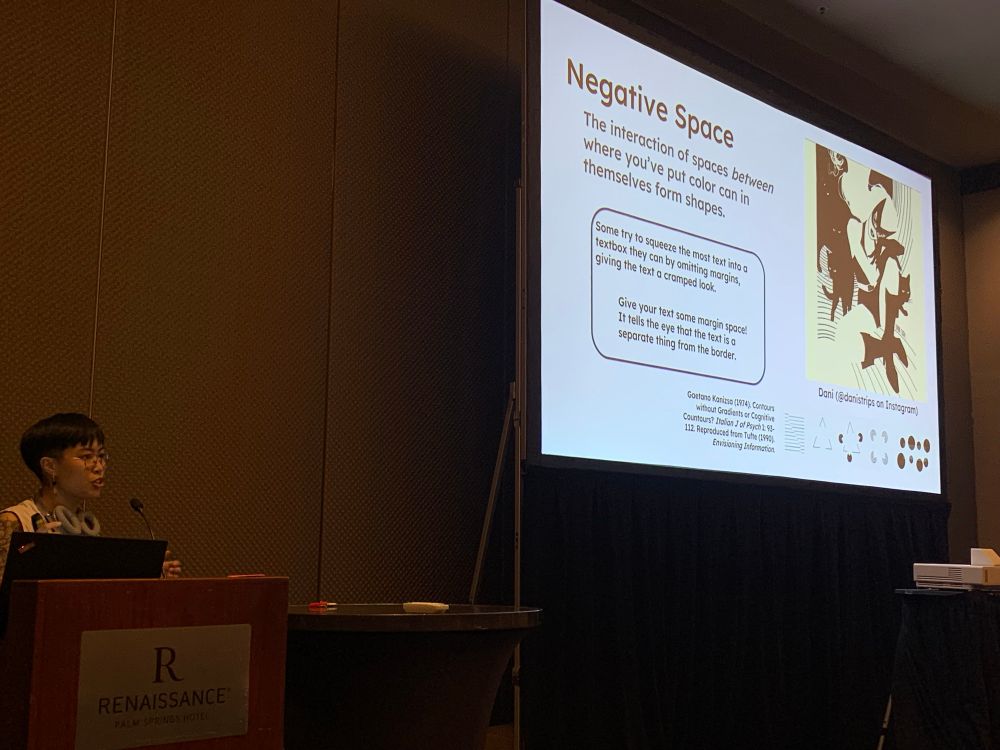 Kasey showing the concept of negative space