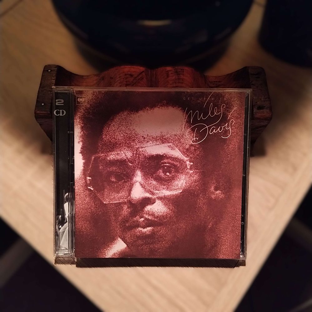 I'm now listening to the Miles Davis album Get Up With It.