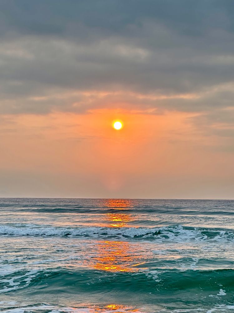Stunning sunrise at 7 AM