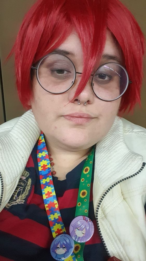 Selfie minha com cosplay de Matt, de death note 
