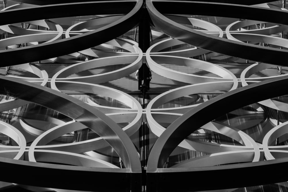Untitled #141 by Atmos. A photograph of interlaced geometric patterns.