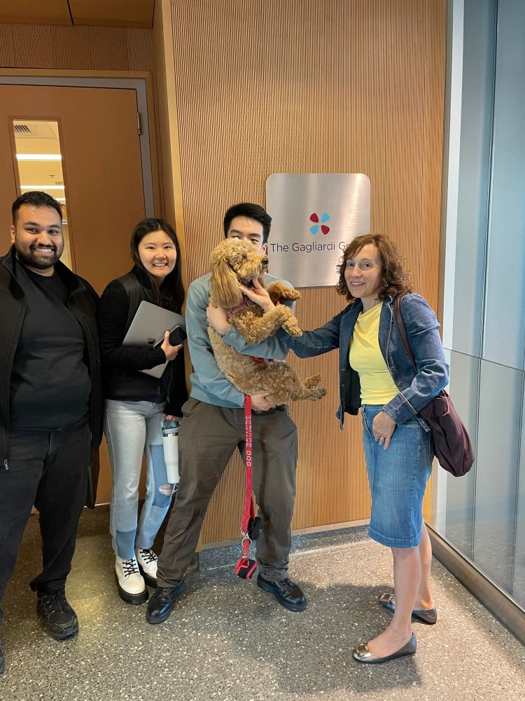 A few members of the group with Brandy