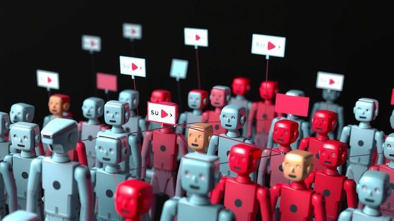 Researchers built a social network made of AI bots. They quickly formed cliques, amplified extremes, and let a tiny elite dominate.