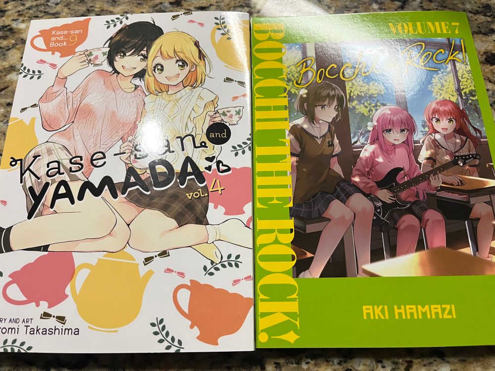 Kase-san and Yamada vol 4 & Bocchi vol 7