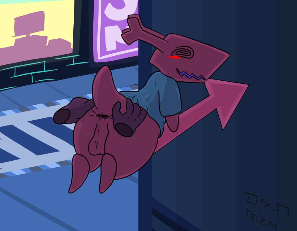 Male Virovirokun getting his ass spread in an alleyway