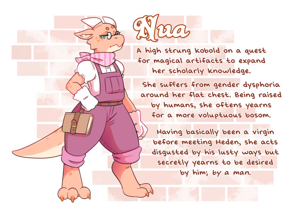 A profile of Nua, a kobold scholar.