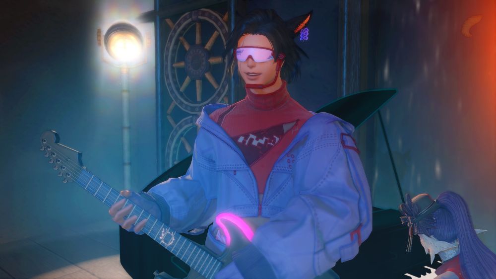 Kei can play the guitar, flute, drums, piano and a lyre