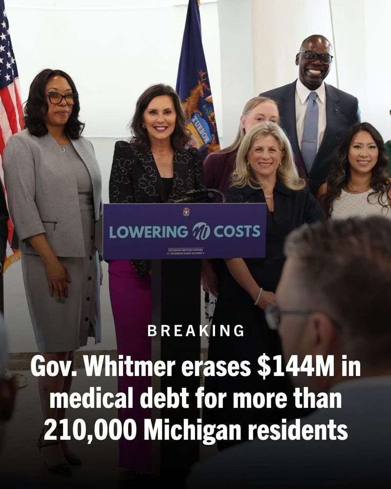 Gov. Whitmer erased $144M in medial debt for more than 210,000 Michigan residents 