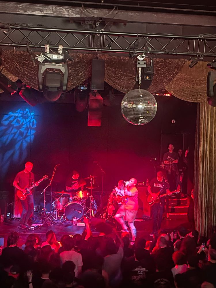 the band Saetia on stage at Bowery Ballroom