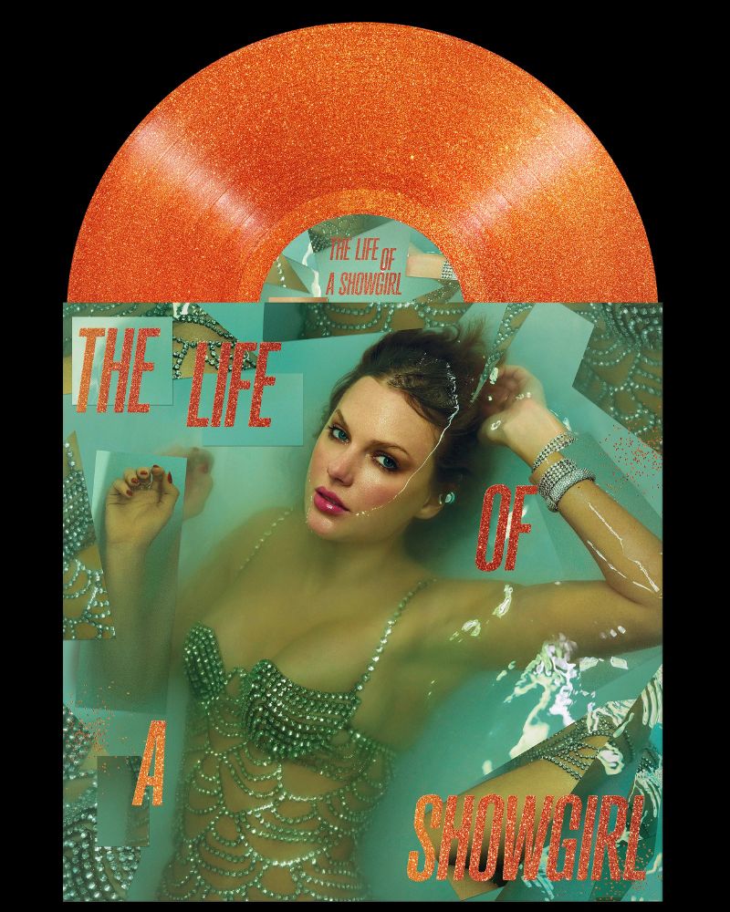 Taylor Swift's "The Life of a Showgirl" album cover.