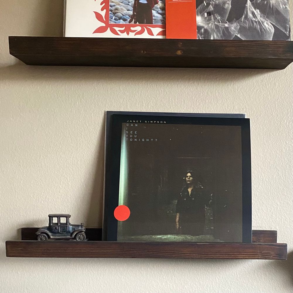 Vinyl record sleeve for the newly released Janet Simpson record 