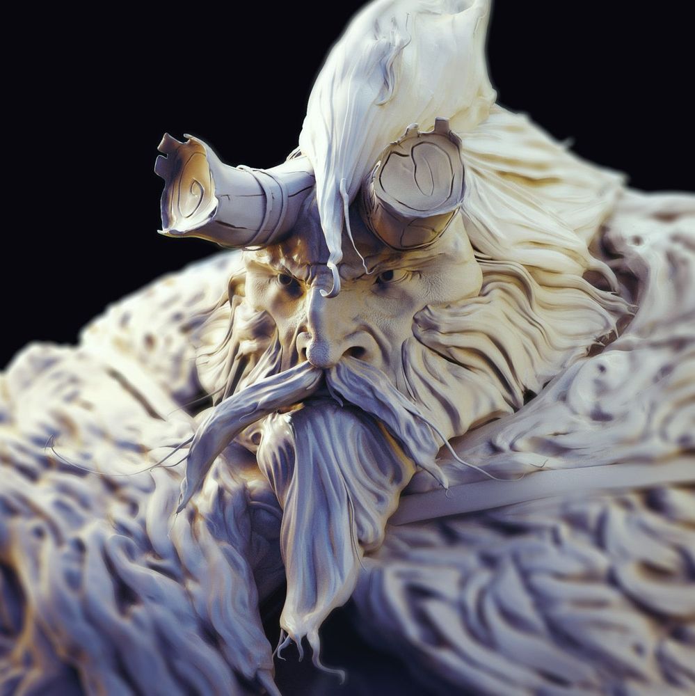 Bolverk 3D sculpt from Banner Saga