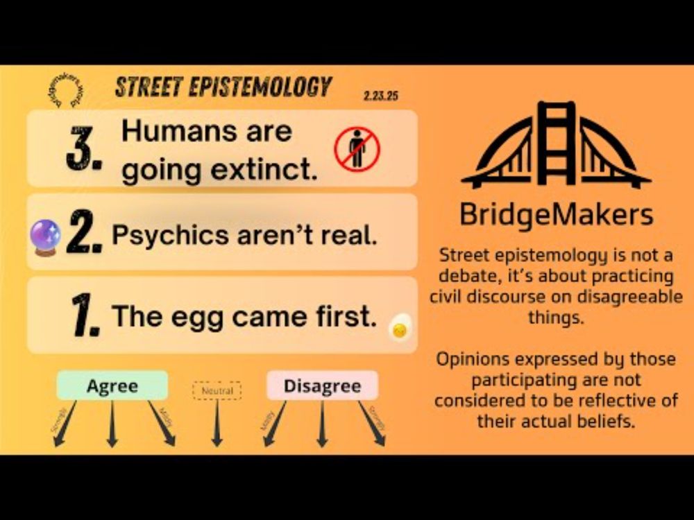 Spectrum Street Epistemology | Clip 1, 2/23/2025