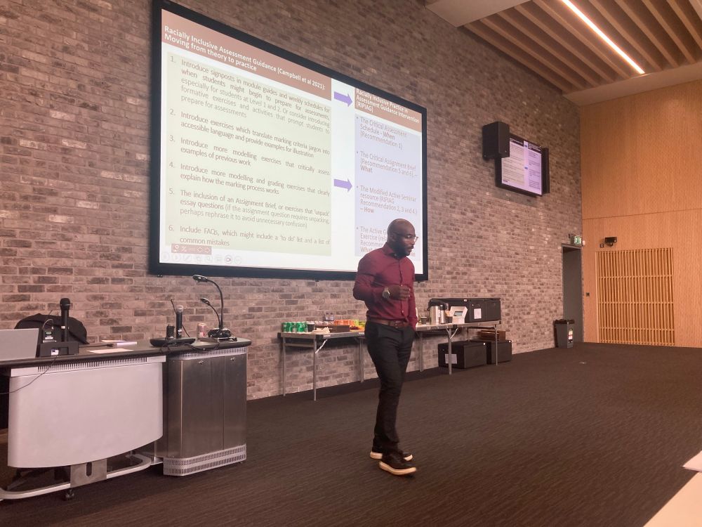 Paul Ian Campbell presenting 
