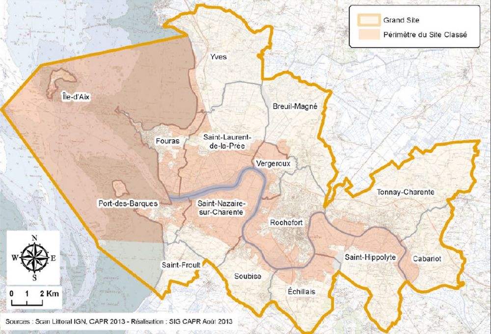 Périmètre du Grand Site de France estuaire de la Charente – arsenal de Rochefort