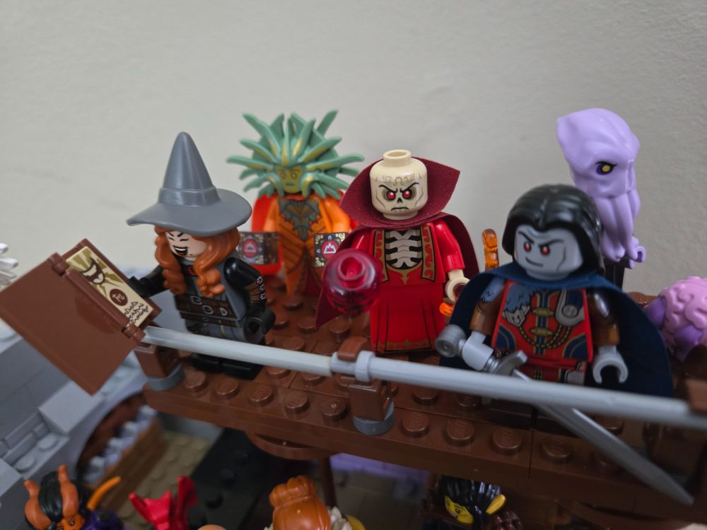 Zoom in on the Villains' Gallery. Tasha, The Lady of Pain, Szas Tam, Strahd, and a Mind Flayer.