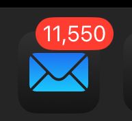 Eleven thousand five hundred and fifty email notifications.