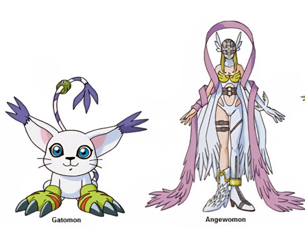 Digimon Gatomon and Angewomon