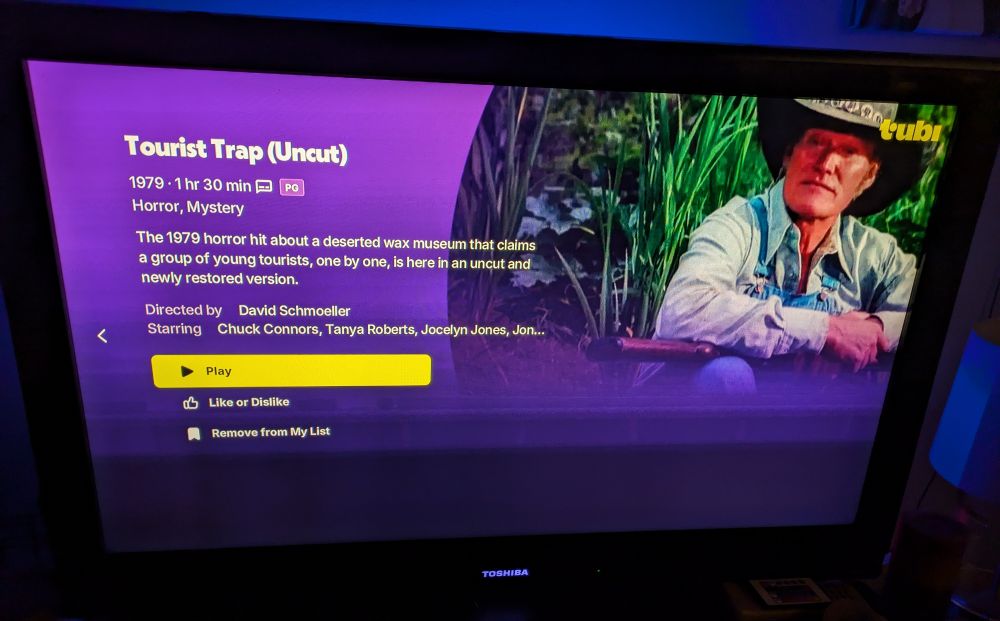 Tourist Trap (1979) free on Tubi