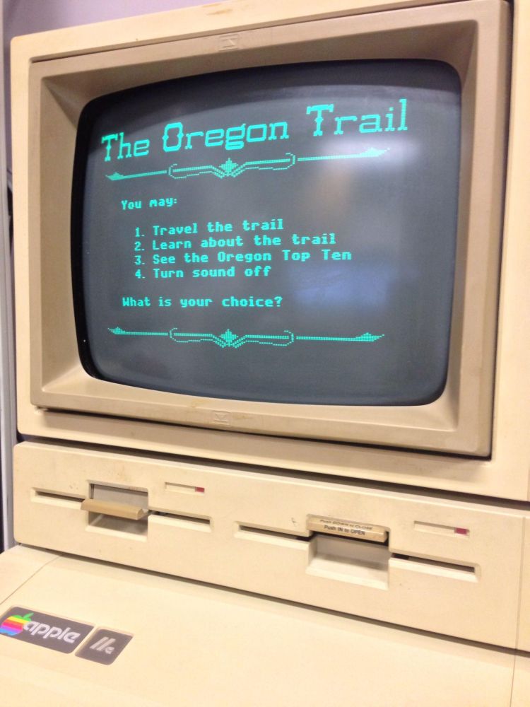 The Oregon Trail on the Apple 2.  This was THE reason to show up to computer class every Friday, we spent the whole time playing this each week.