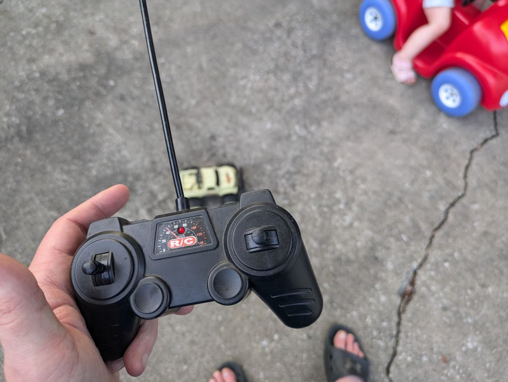 Me holding a controller