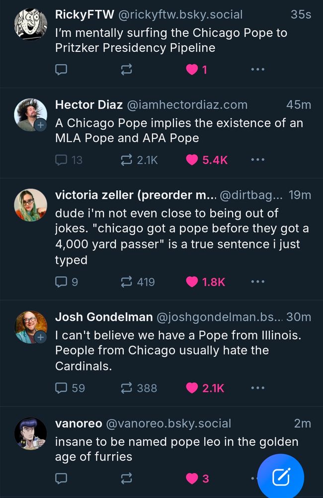 Chicago pope jokes