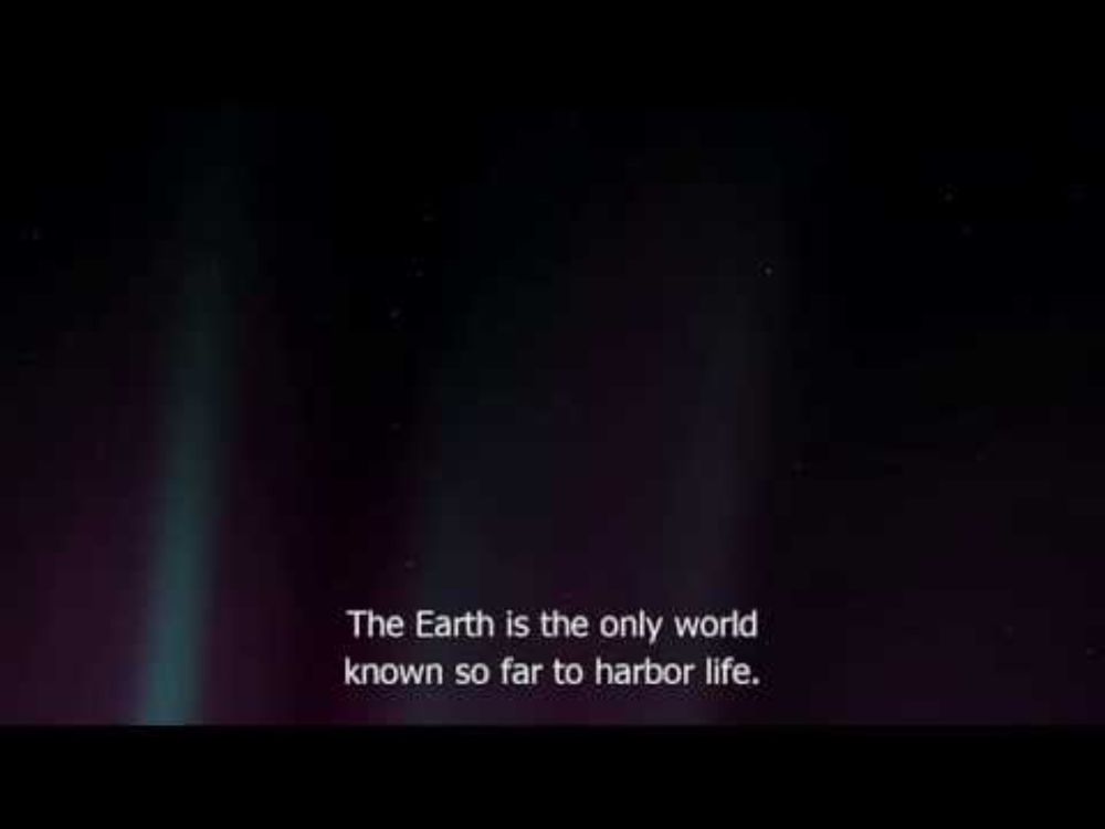 Carl Sagan's Pale Blue Dot(From Cosmos: A Space-Time Odessey with Subtitle)