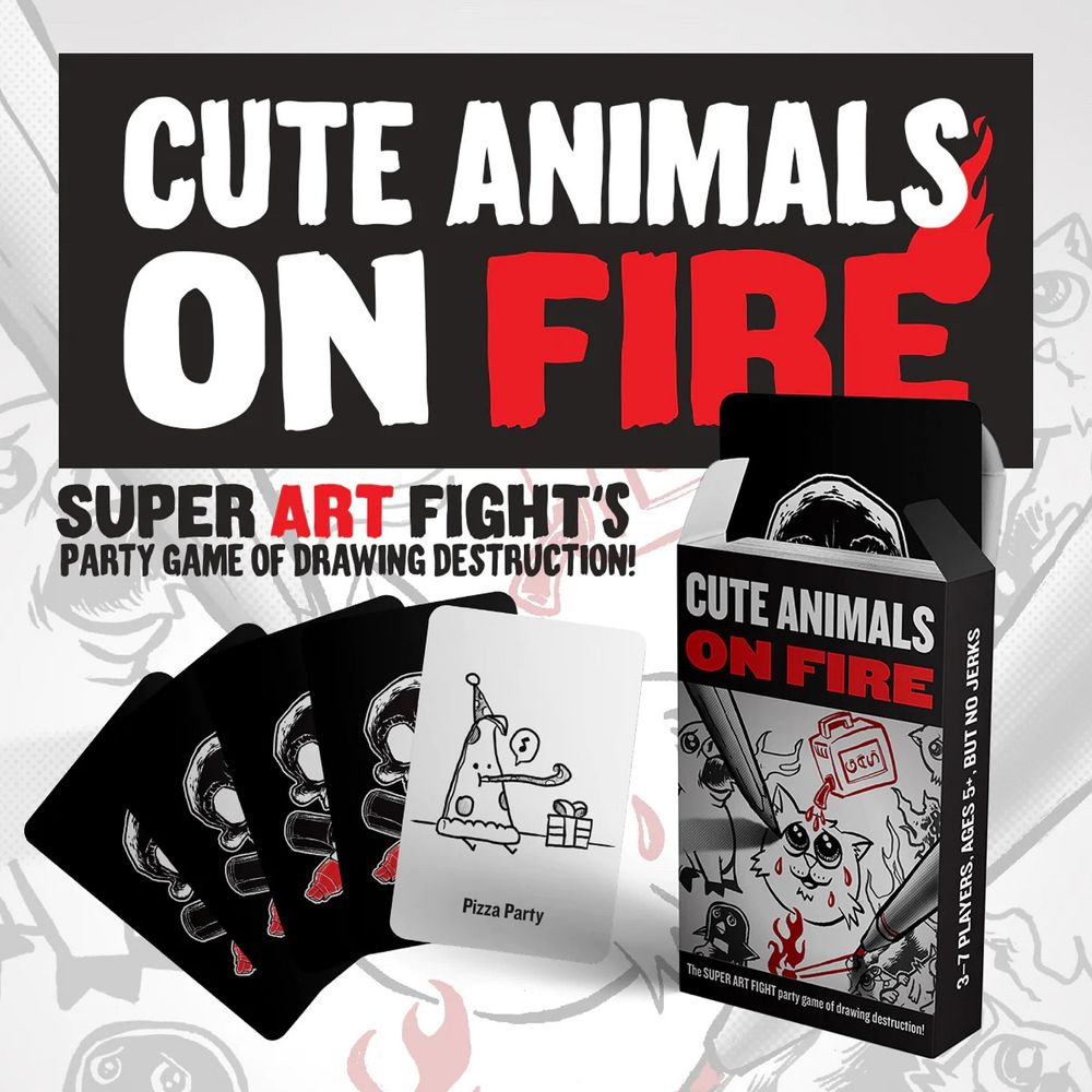 Cute Animals on Fire: the party game of drawing destruction