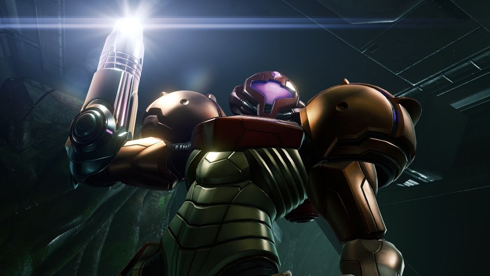 Samus striking a badass pose in Metroid Prime 4: Beyond