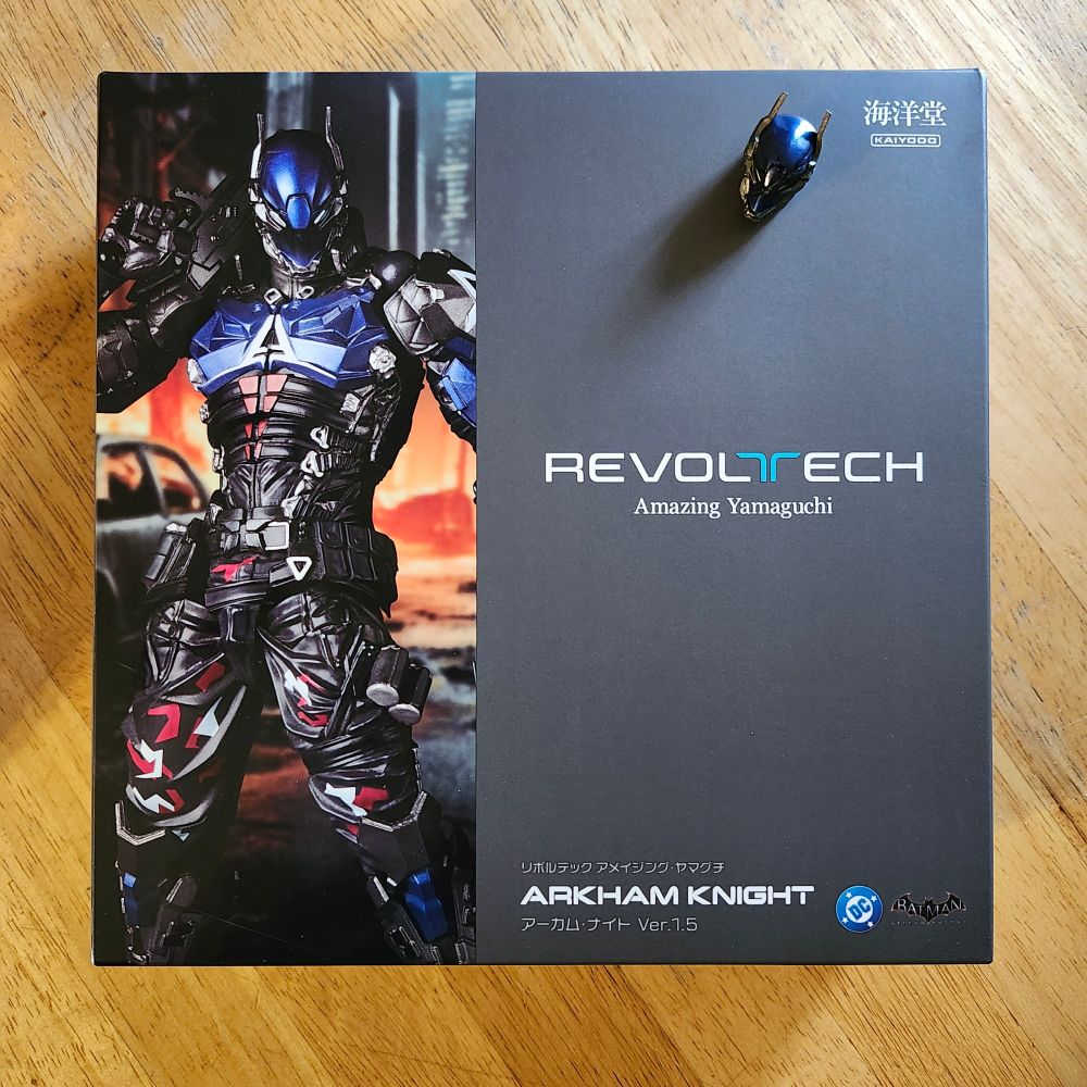 Box for Revoltech Amazing Yamaguchi Arkham Knight ver 1.5 with bonus head sculpt