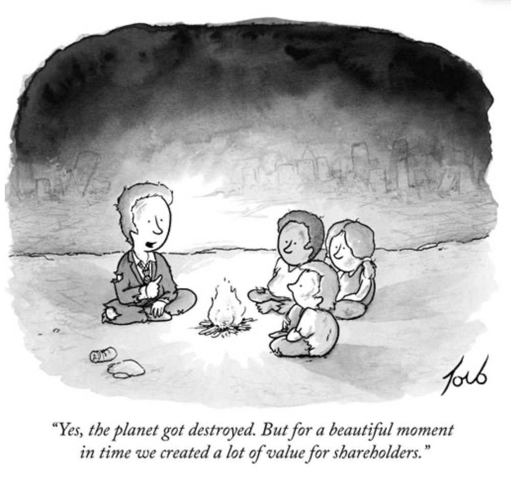 Yes the planet got destroyed. But for a beutiful moment in time we created a lot of value for shareholders