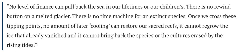 Prof Skea:

“At points in the future, we are not going to know whether we’re in an overshoot world or just a high-emissions world, for example. So a lot of the climate research that’s been done is relevant regardless of overshoot. But overshoot is a new kind of dimension because of this issue of focus on 1.5C and concerns about its viability.”

https://www.carbonbrief.org/overshoot-exploring-the-implications-of-meeting-1-5c-climate-goal-from-above/?utm_content=bufferafa7d&utm_medium=social&utm_source=twitter.com&utm_campaign=buffer