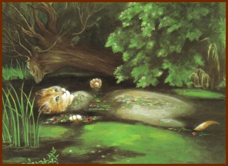 Ophelia, by Sir John Everett Millais, except Ophelia is a cat.
by Susan Herbert