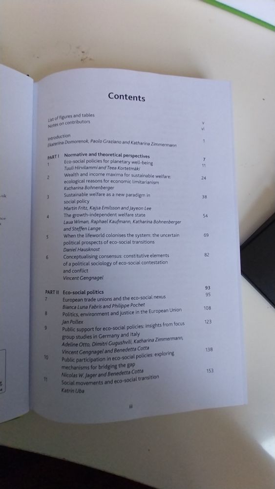 The table of content of "The eco-social polity?", available at https://policy.bristoluniversitypress.co.uk/the-eco-social-polity
