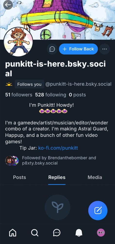 A screenshot of the page of a punkitt impersonator 