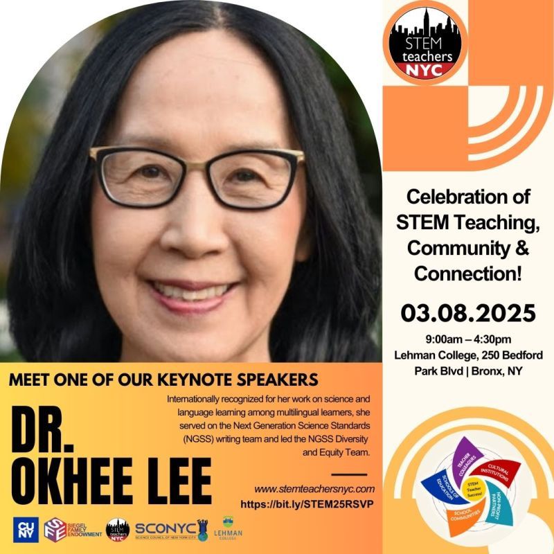 Okhee Lee is a keynote speaker March 8 at STEM Teachers NYC. 