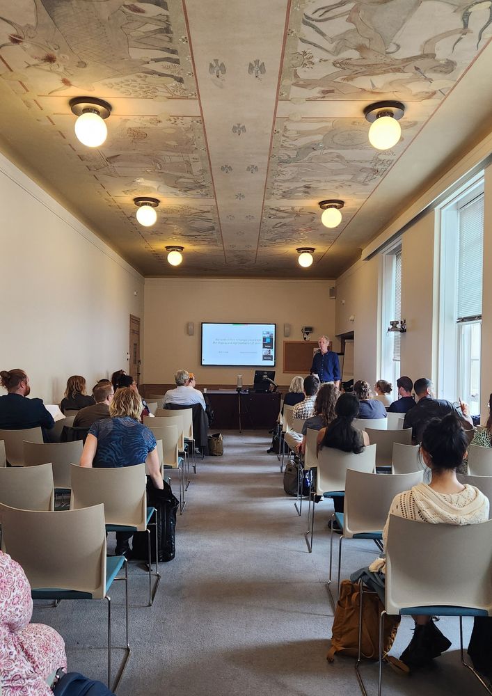 Photograph of Professor Neil Forbes delivering his keynote speech titled about the twentieth century after the First World War.