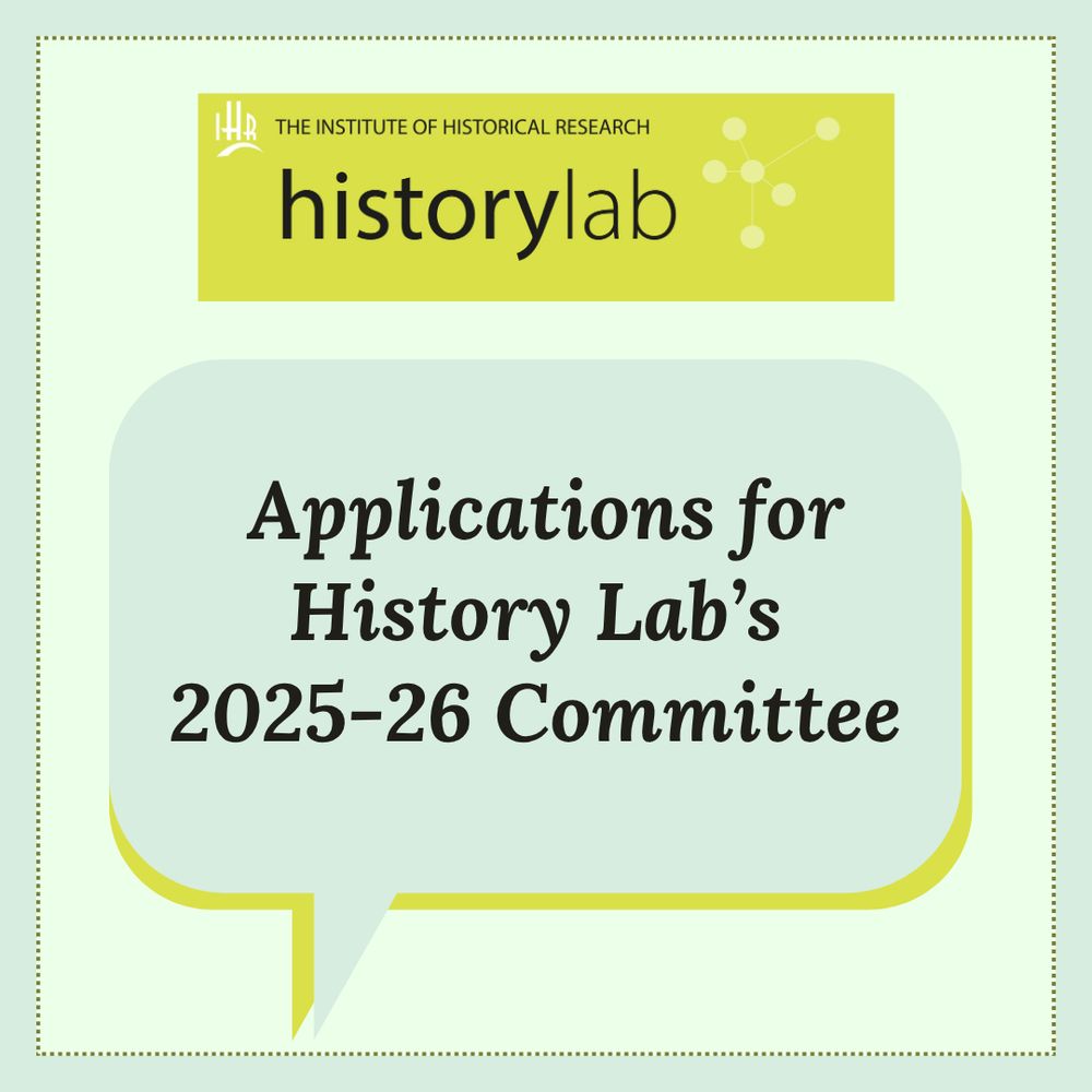 Applications for History Lab's 2025-26 Committee