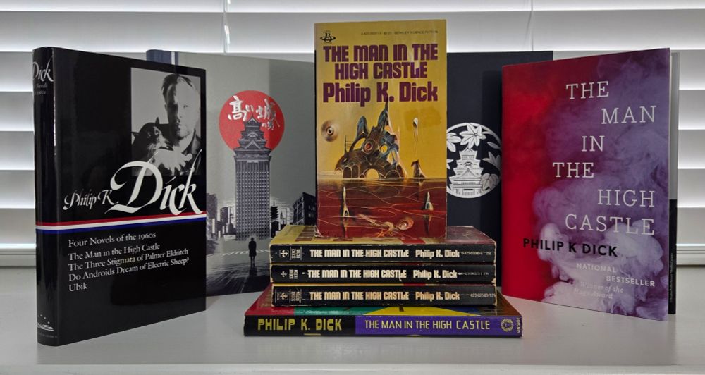 Various editions of THE MAN IN THE HIGH CASTLE by Philip K. Dick 
