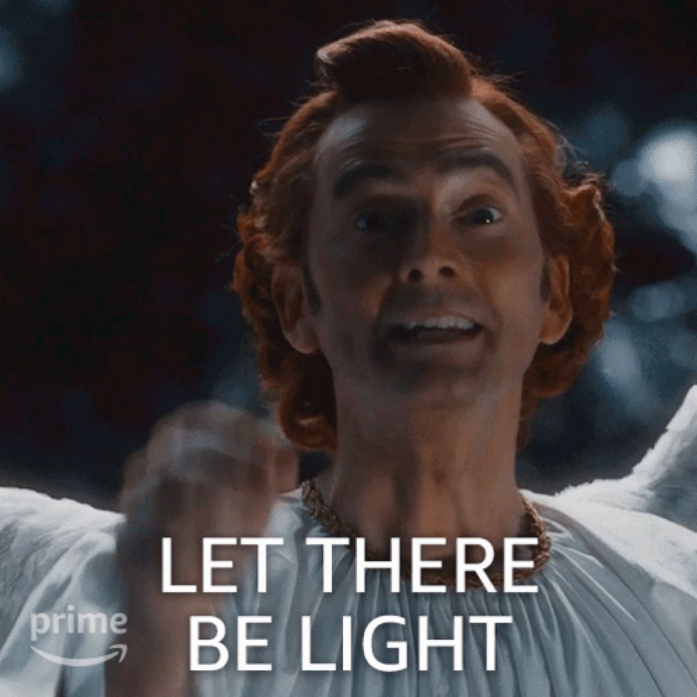 Let There Be Light Crowley GIF