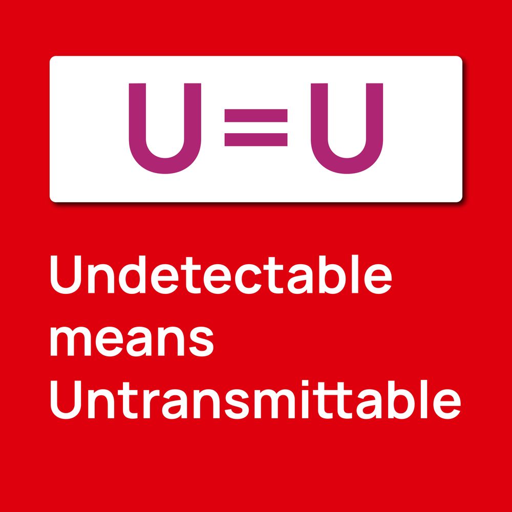 U=U 
Undetectable
means
Untransmittable