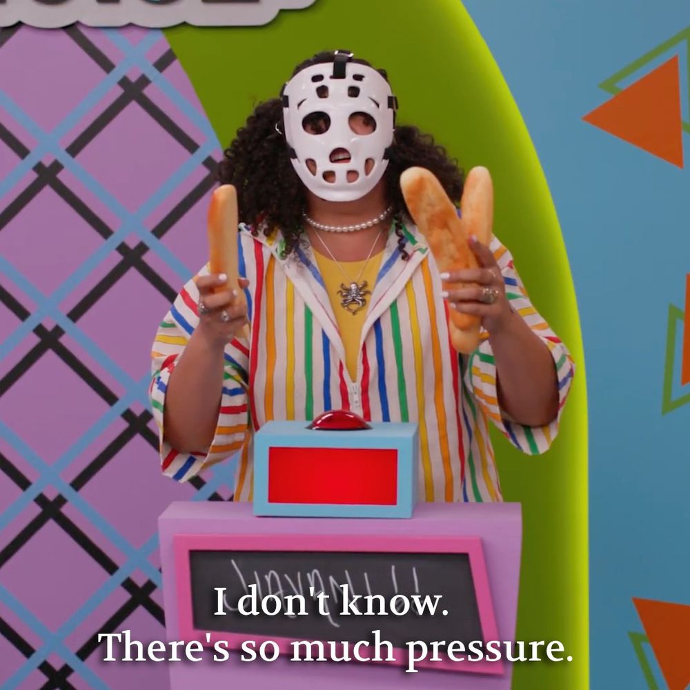 Jiavani (ⱼᵢₐᵥₐₙᵢ) on Make Some Noise saying "I don't know, there's so much pressure!"