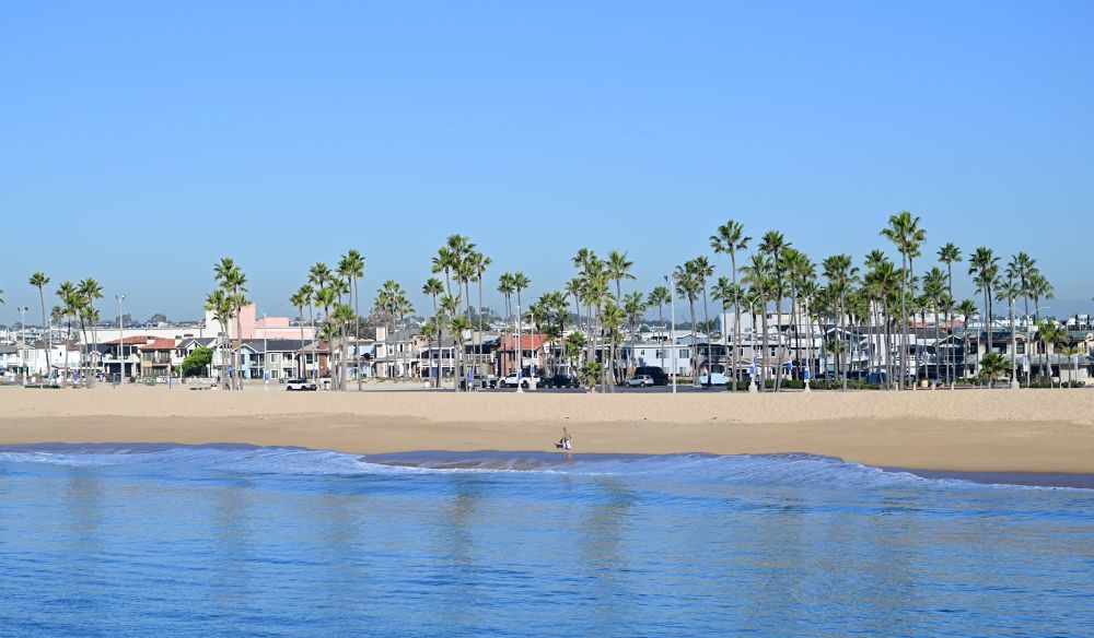 The beach in Newport Beach,CA