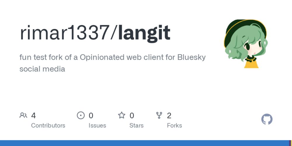 GitHub - rimar1337/langit: fun test fork of a Opinionated web client for Bluesky social media