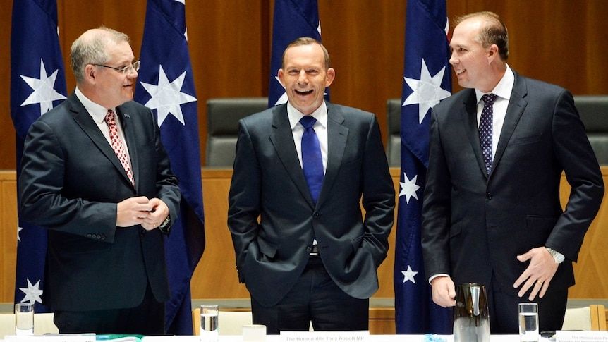 Peter Dutton laughing about climate change induced rising sea levels lapping at the doors of Pacific Islanders alongside Tony Abbott and Scott Morrison.
Peter lost his seat, and the election. Huzzah!