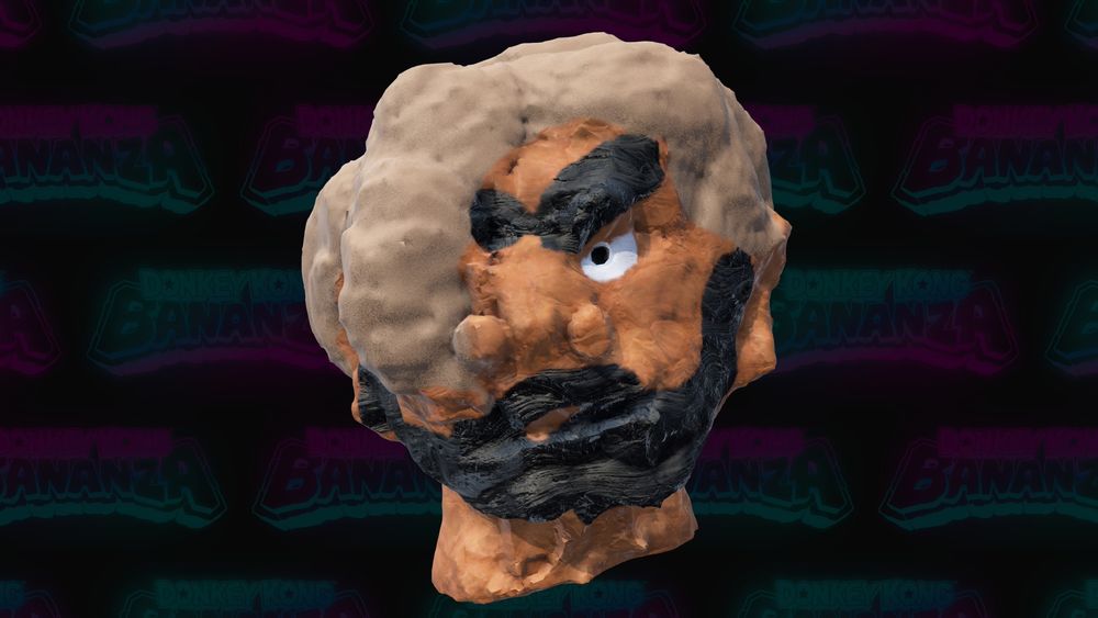 An attempt was made to make a human bust sculpture in Donkey Kong Bananza's side activity.