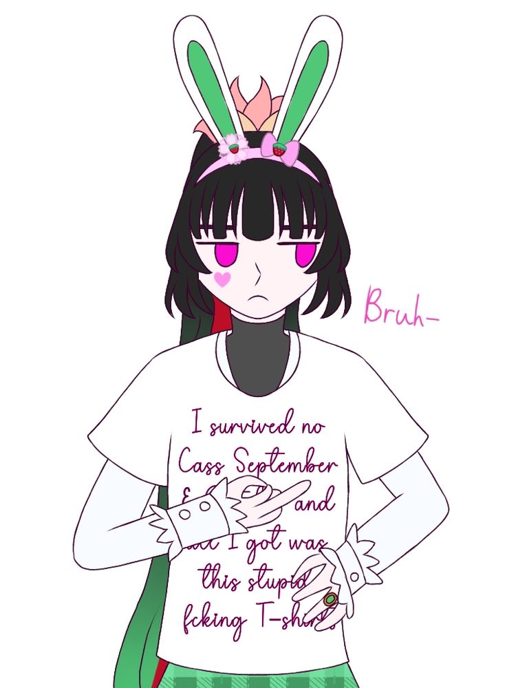 Text in t-shirts: I survived no Cass September & October and all I got was this stupid fcking T-shirts